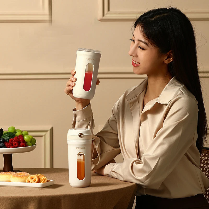 10-Blade Ultra-Powerful Portable Blender - USB Rechargeable Smoothie Maker - TradixPro