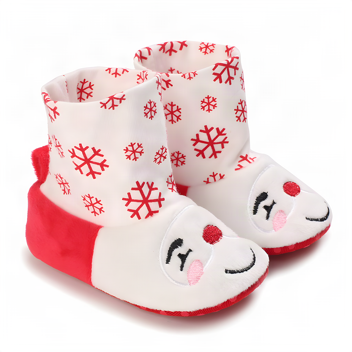 Soft Christmas Baby Booties in 11, 12 and 13 cm Size Options