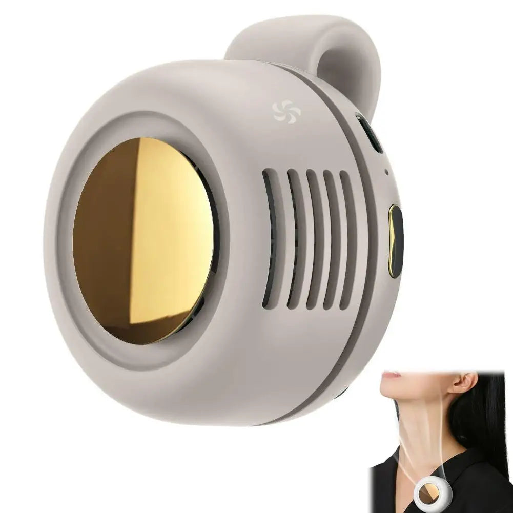 Bladeless Clip-On Portable Fan – 3-Speed USB Rechargeable