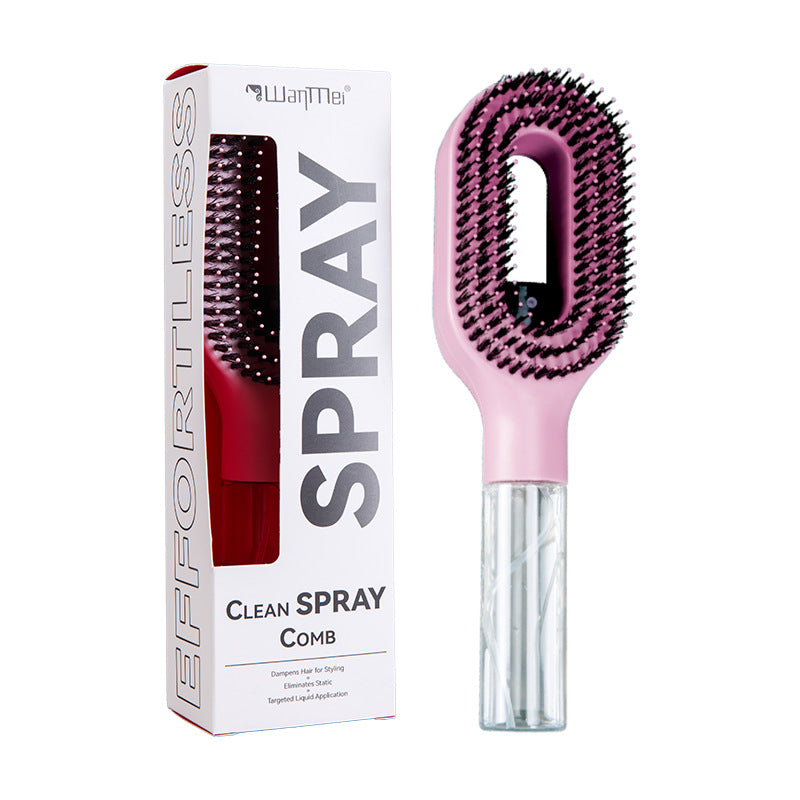 2-in-1 Mist Spray Detangling Hair Brush Anti-Static