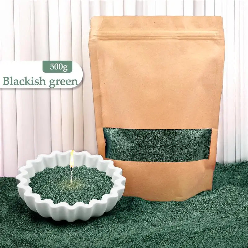 Cire de bougie granuleuse à perles