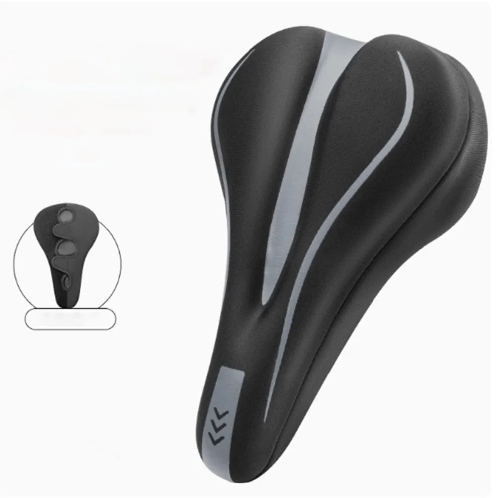 Padded Silicone Bicycle Seat Cover – Waterproof Comfort Saddle