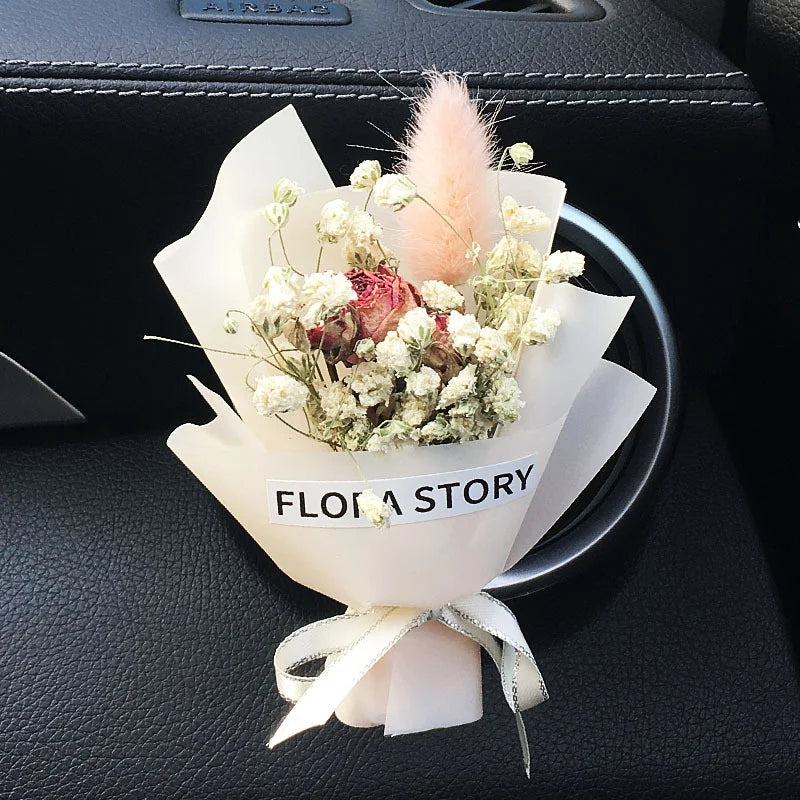 Luxury Dried Flower Car Vent Clip Diffuser (Natural & Long-Lasting Interior Decor)