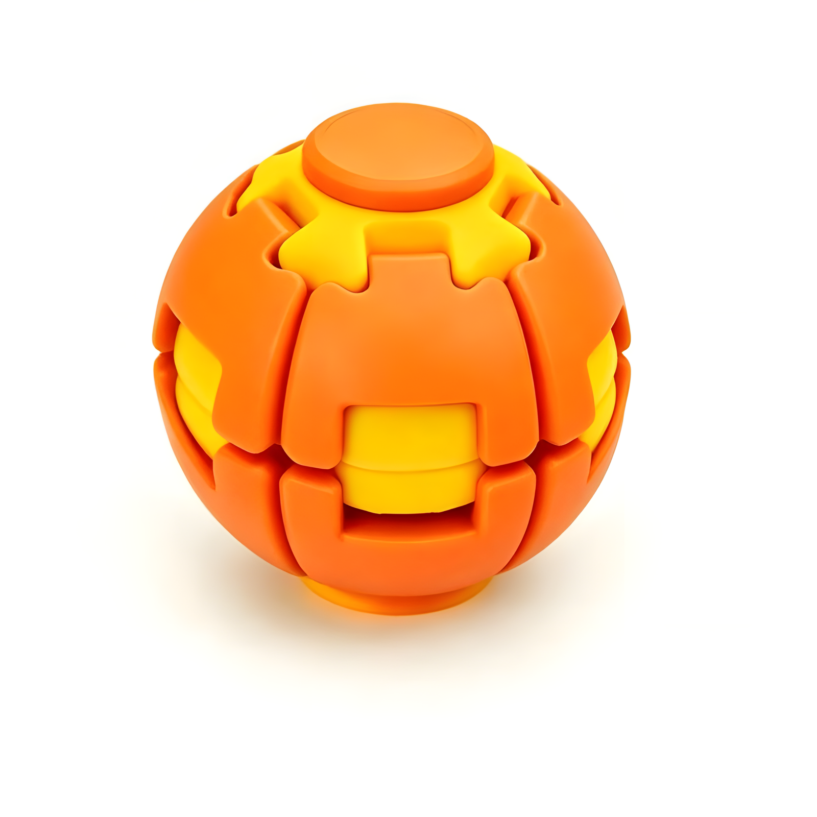 Press and Spin Fidget Ball Tactile Desk Toy 6.5cm 9 Colors