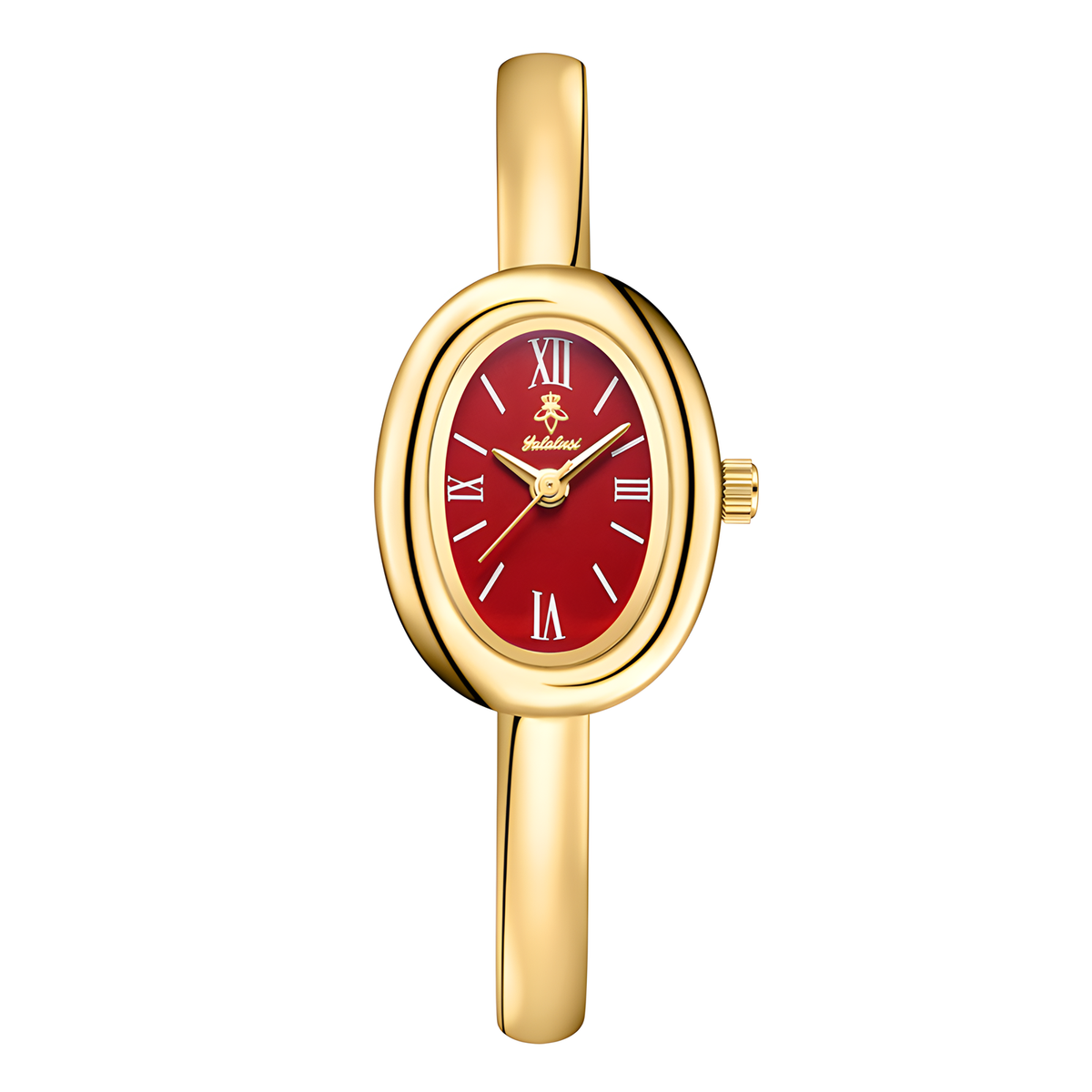 Oval Bracelet Watch with Quartz Movement and Color Options