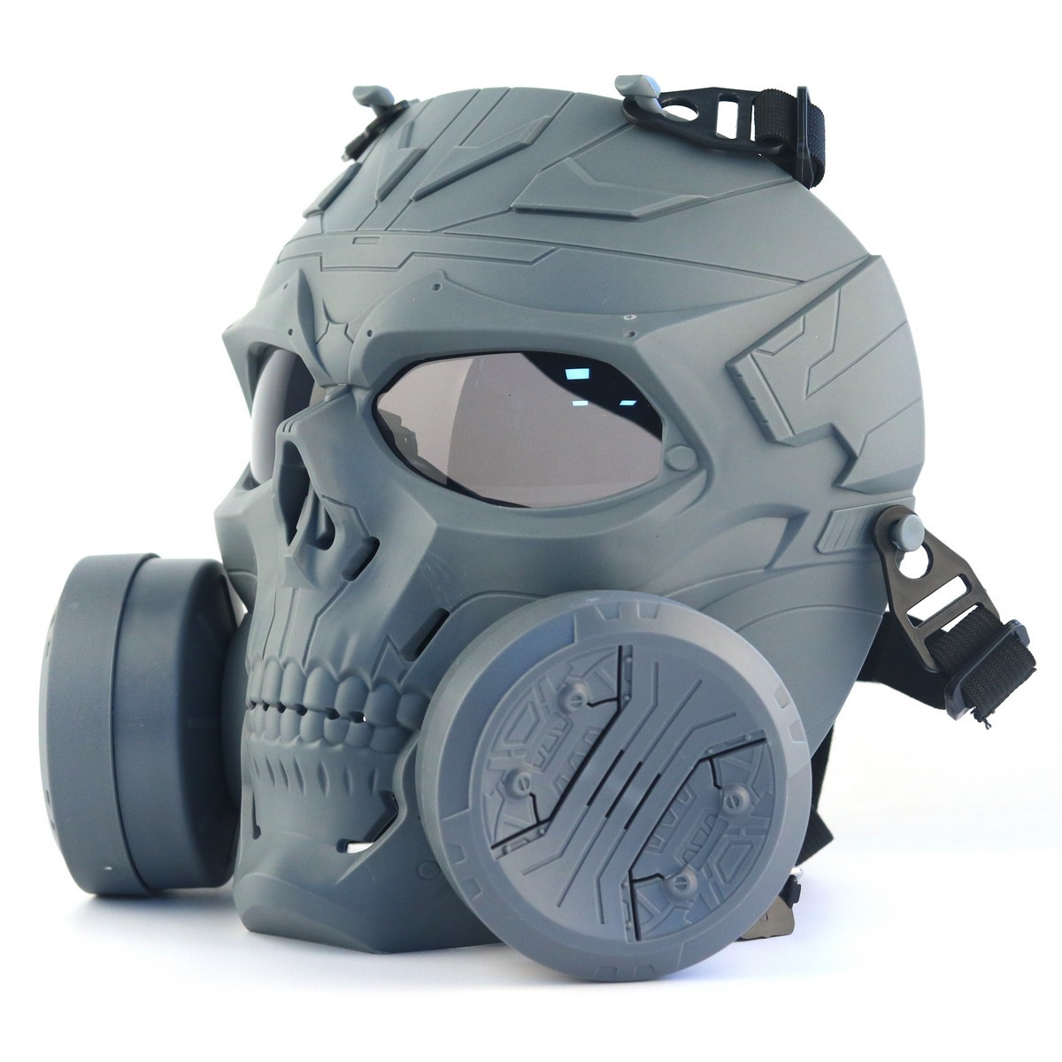 Tactical Skull Full Face Mask with Dual Cooling Fans