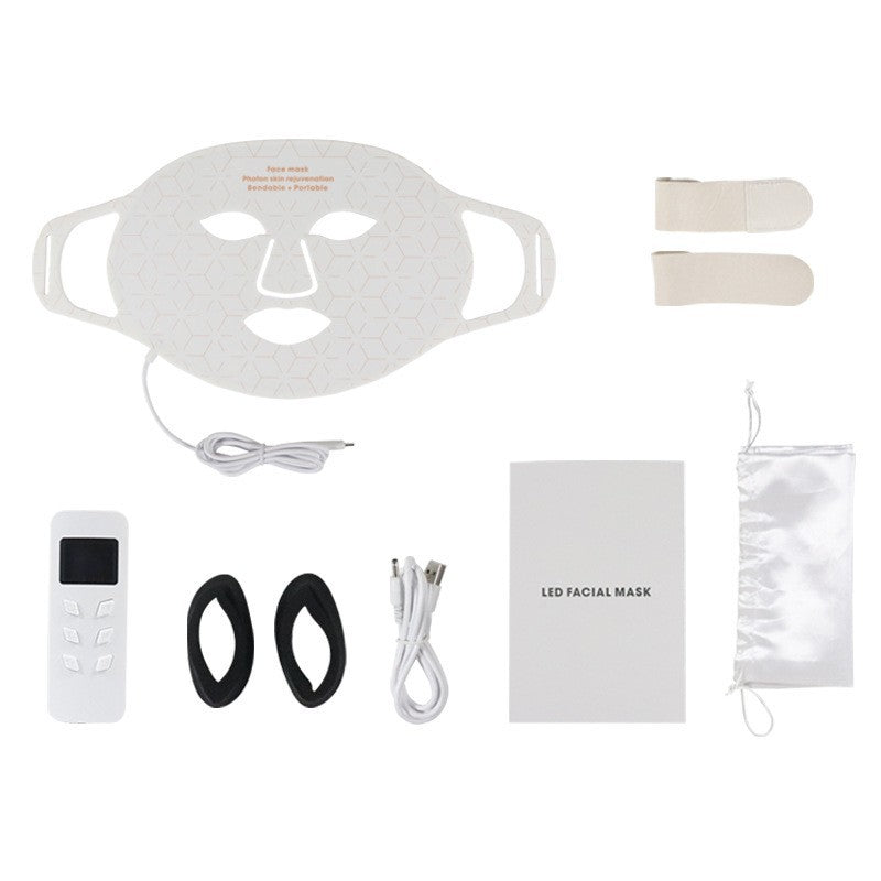 LED Face Mask Red Light Therapy 630nm & 850nm 4 Modes