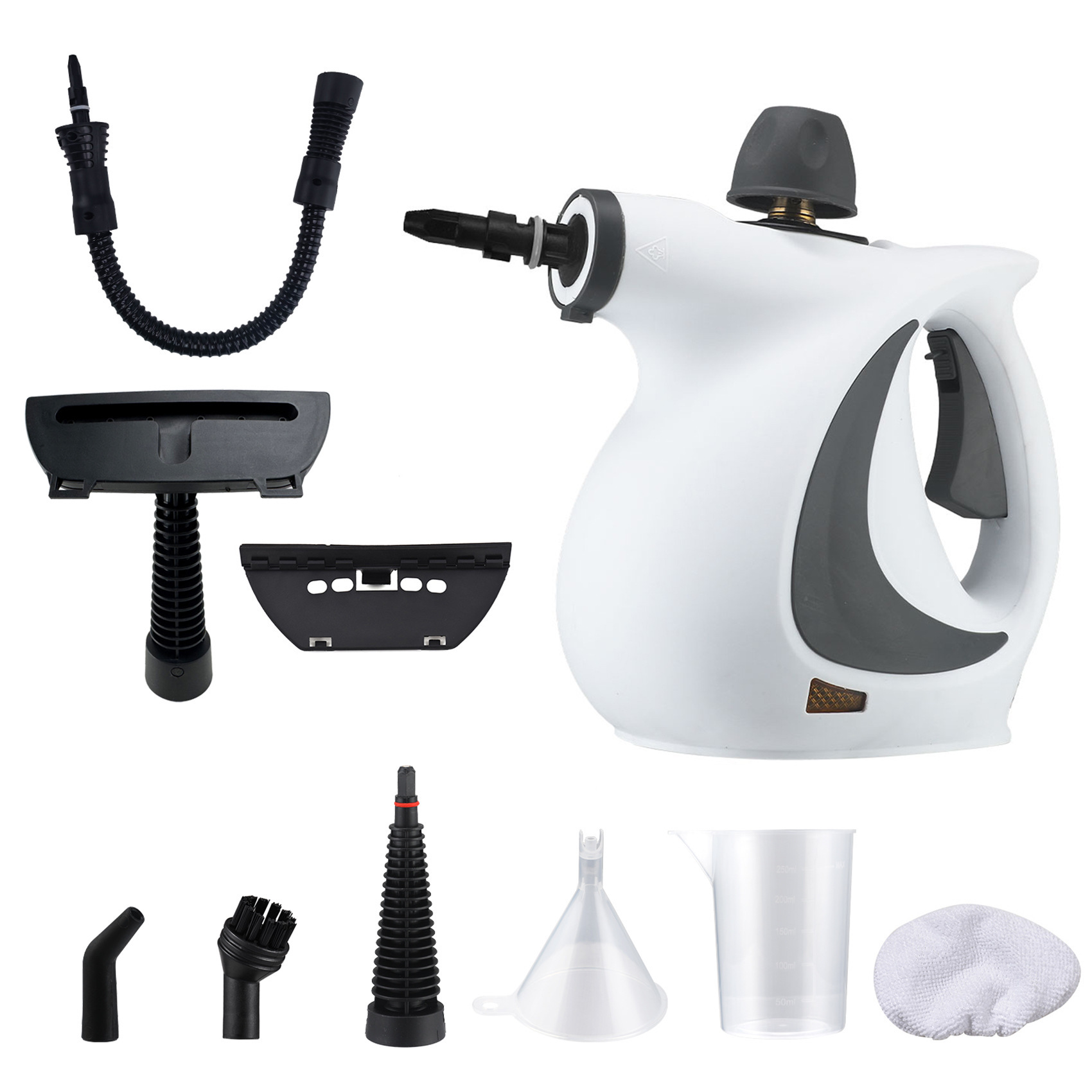 1050W Handheld High-Pressure Steam Cleaner 6-Attachment Kit