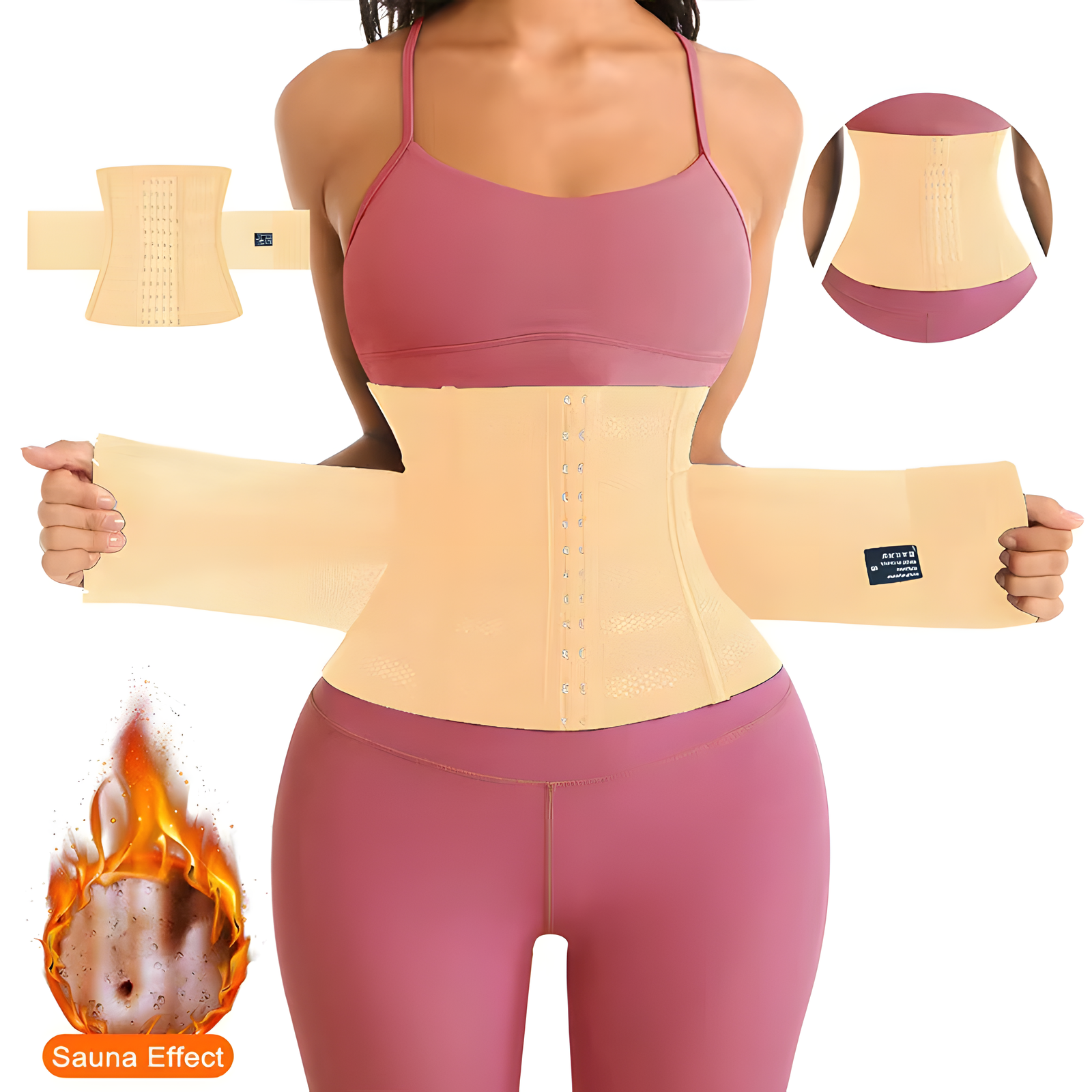 Breathable Mesh Waist Trainer with Steel Bones XS-3XL
