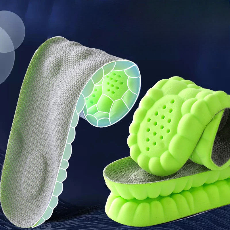 Shock Absorbing Shoe Insoles with 4D Arch Support for Daily Use
