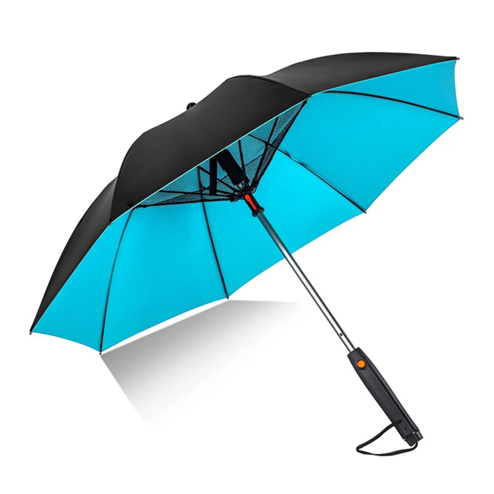 Portable Umbrella with Fan & Misting System - UV Protection | Battery-Powered Cooling