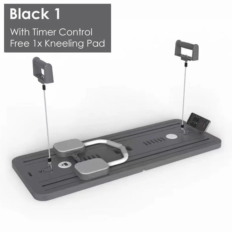 Multifunctional Abdominal Board - Foldable Core Trainer with Resistance Bands