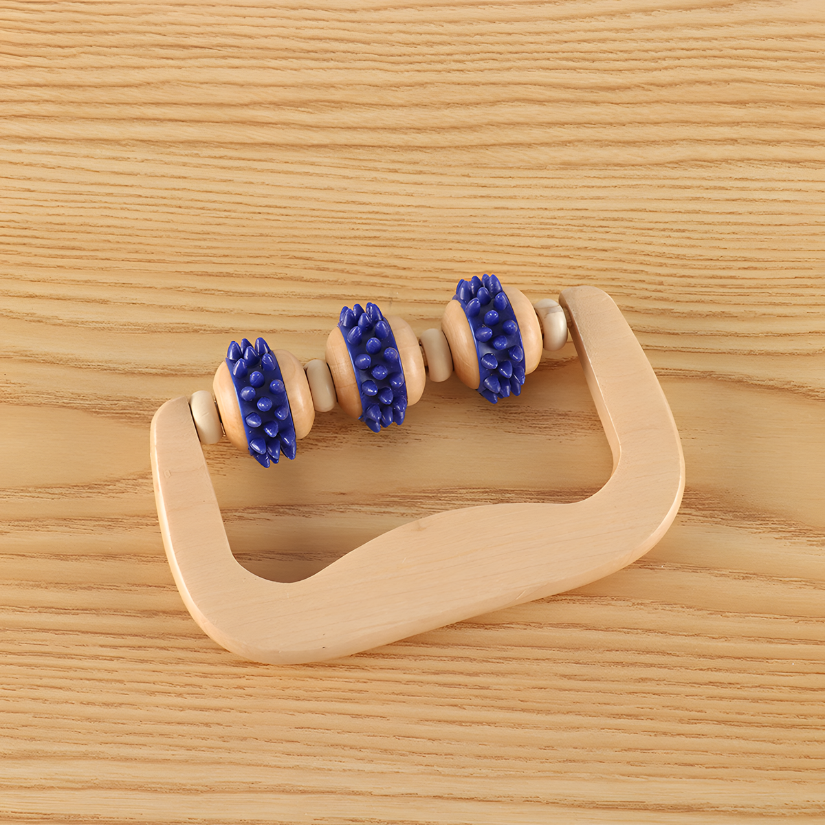 Wooden Roller Leg Massager – Manual Foot & Calf Massage Tool