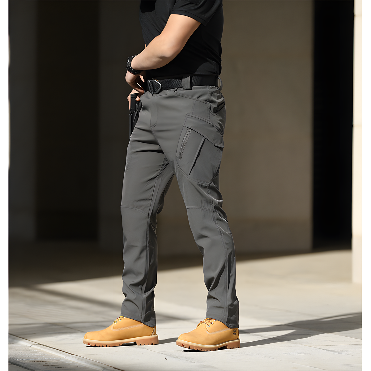 Stretch Outdoor Utility Pants with Multiple Pockets for Travel