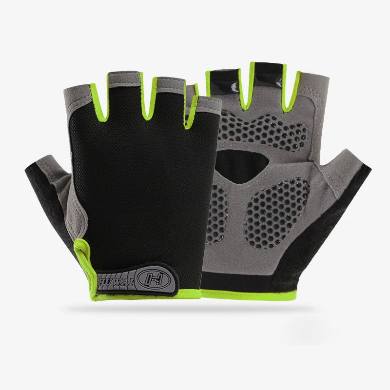 Fingerless Gym Gloves Anti-Slip Breathable for Men & Women