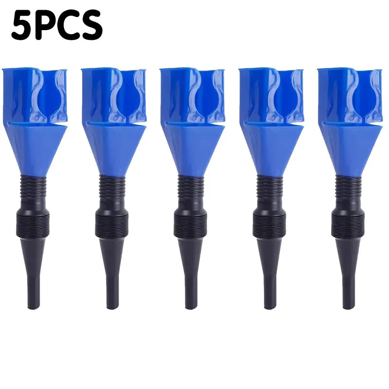 Universal Oil Fuel Funnel Set ABS Chemical-Resistant 1-5pcs