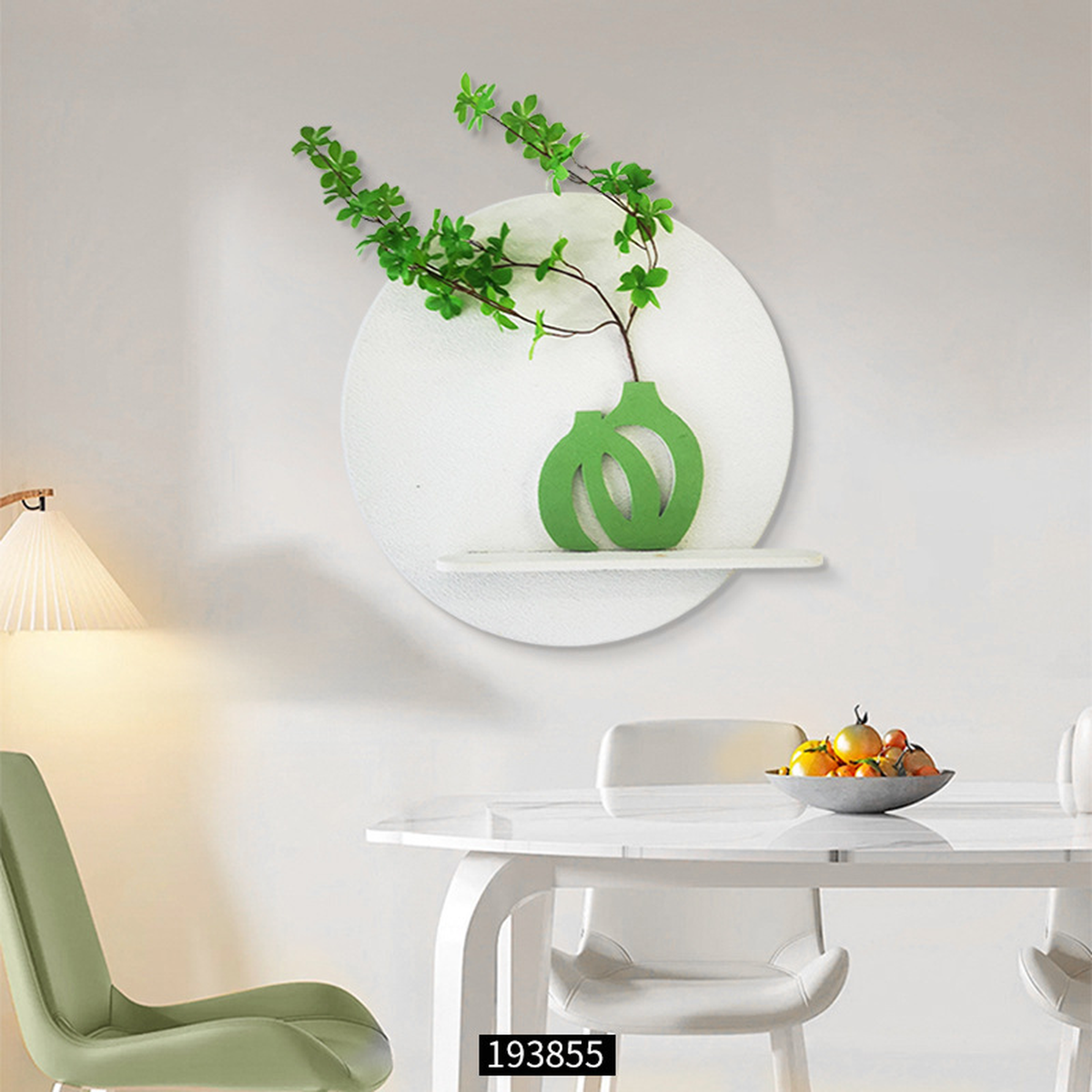 Sculptural Botanical Wall Art with Integrated Display Shelf