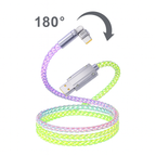 120W Ultra-Fast Charging Cable with Glowing RGB LED (High Power & Aesthetic Design) - TradixPro