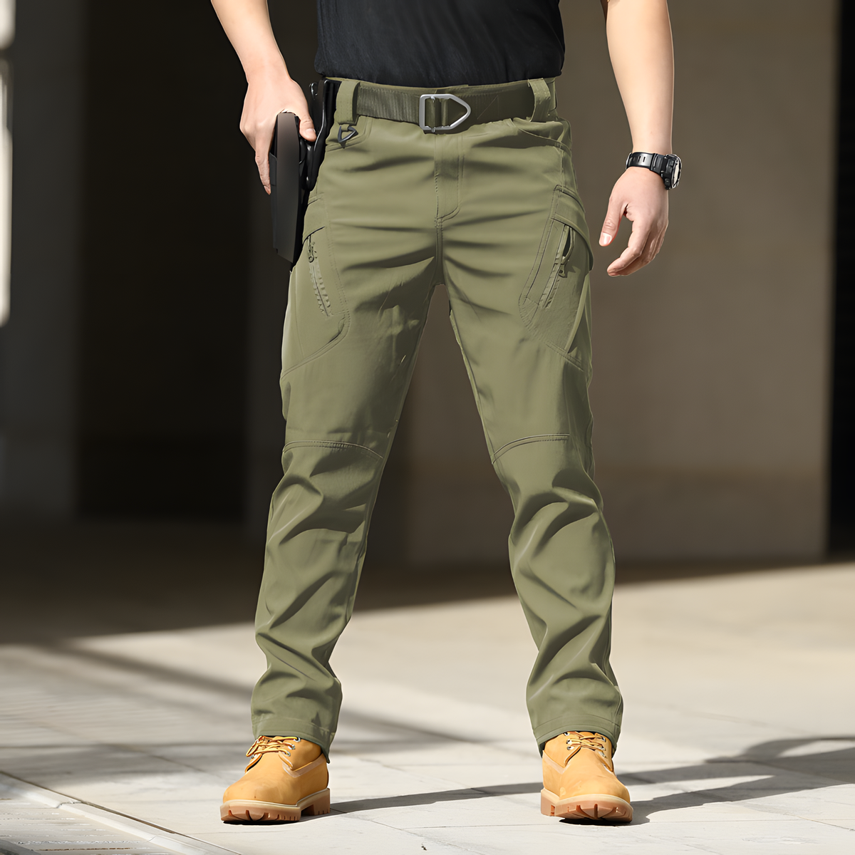 Stretch Outdoor Utility Pants with Multiple Pockets for Travel