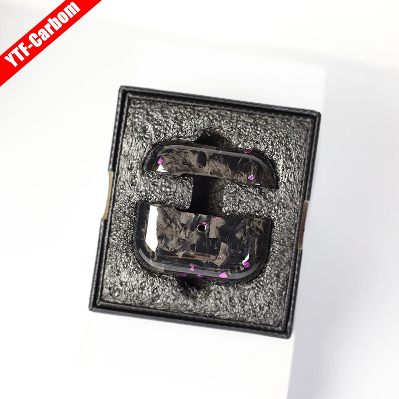 Premium-Schutzhülle aus Kohlefaser für AirPods Pro (Luxuriöses Aussehen &amp; Hervorragender Stoßschutz)