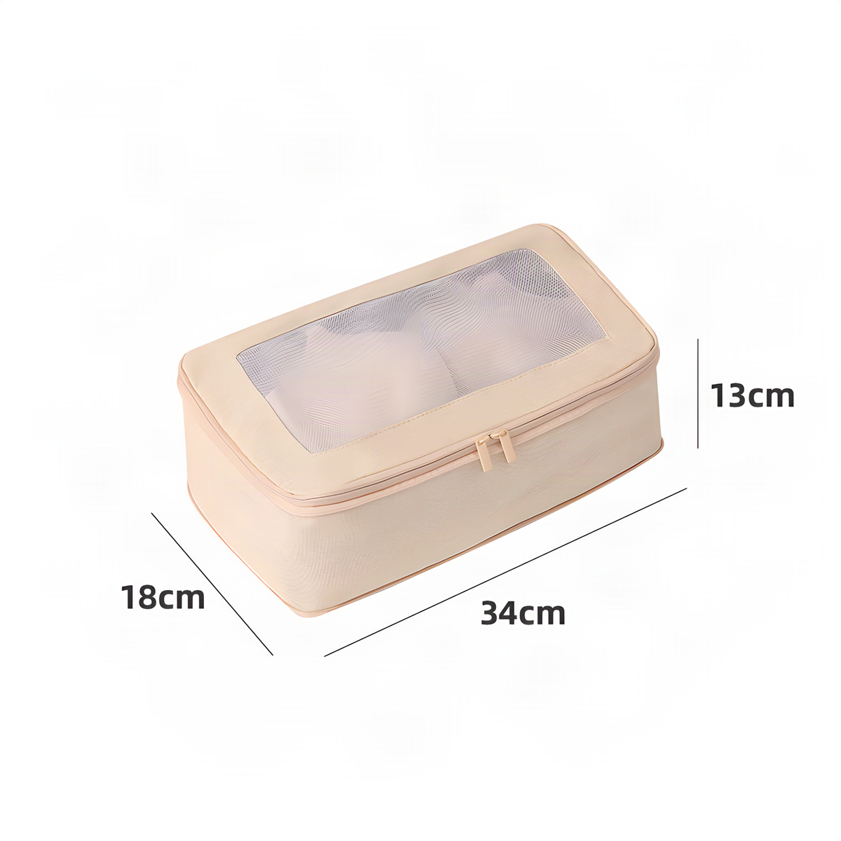 Individual Mesh Packing Cube, Zippered Suitcase Organizer