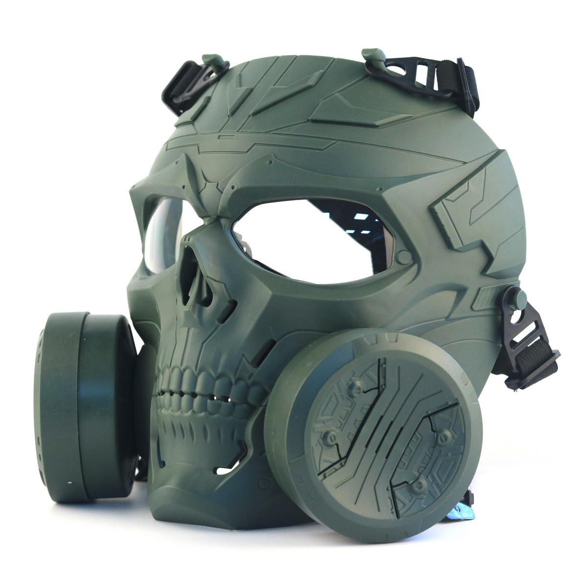 Tactical Skull Full Face Mask with Dual Cooling Fans