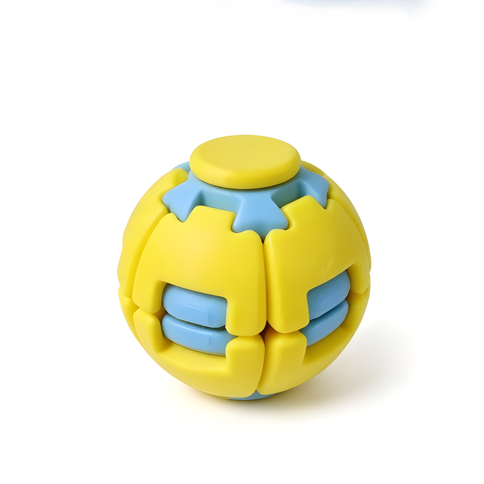 Press and Spin Fidget Ball Tactile Desk Toy 6.5cm 9 Colors