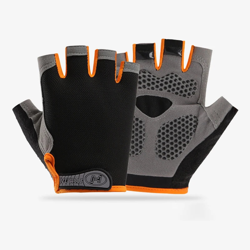 Fingerless Gym Gloves Anti-Slip Breathable for Men & Women