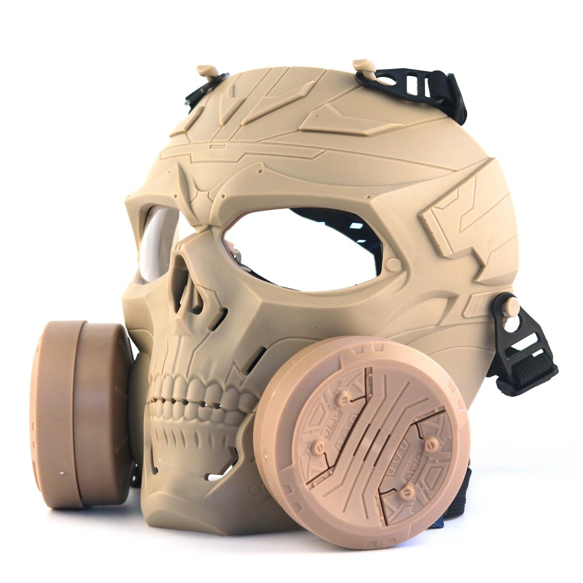 Tactical Skull Full Face Mask with Dual Cooling Fans