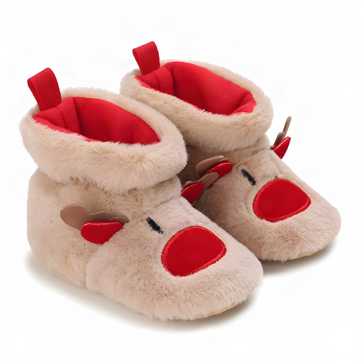 Soft Christmas Baby Booties in 11, 12 and 13 cm Size Options