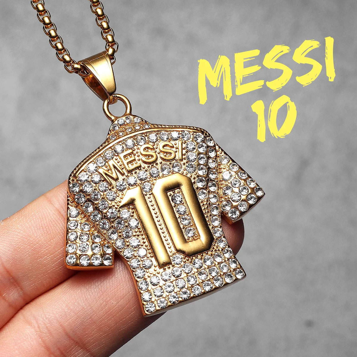 Soccer Jersey Pendant Necklace – Titanium Steel Fan Gift