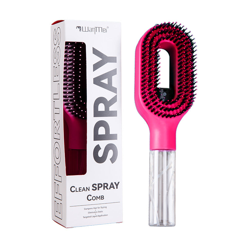 2-in-1 Mist Spray Detangling Hair Brush Anti-Static