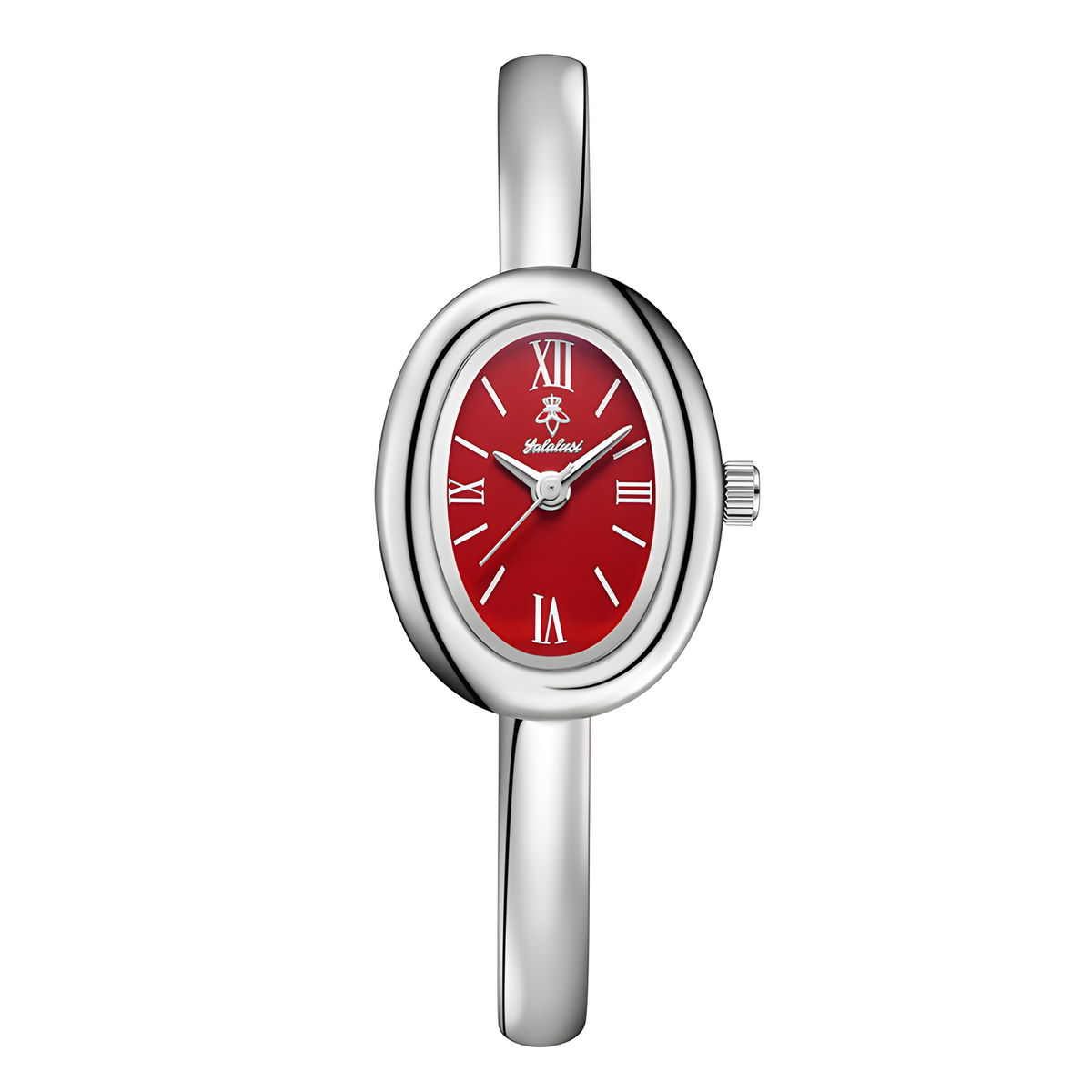 Oval Bracelet Watch with Quartz Movement and Color Options