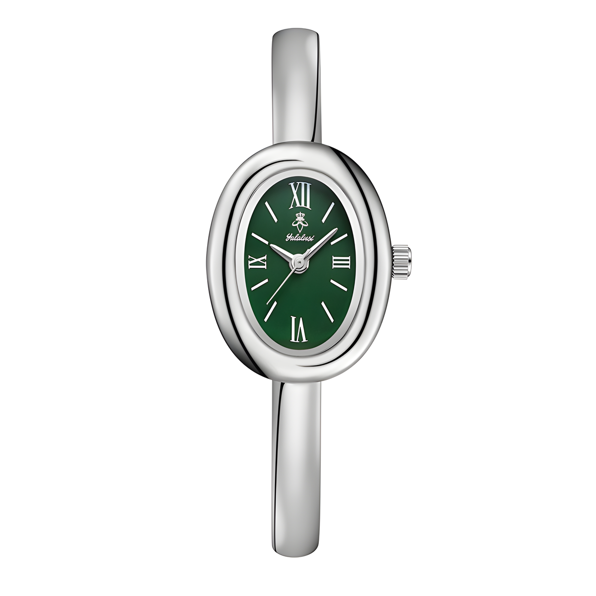 Oval Bracelet Watch with Quartz Movement and Color Options