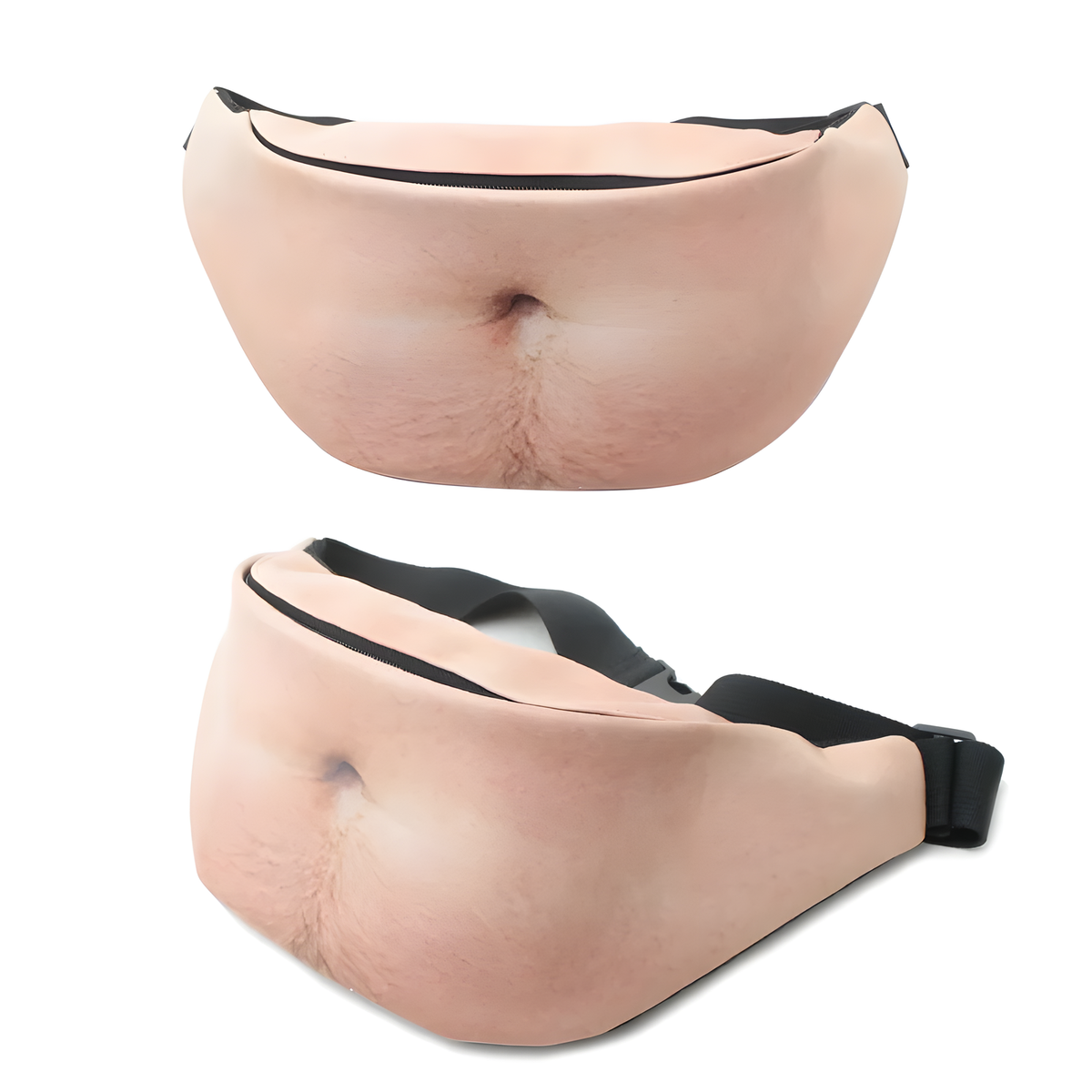 Funny Belly Waist Bag, Novelty Fanny Pack with Adjustable Strap