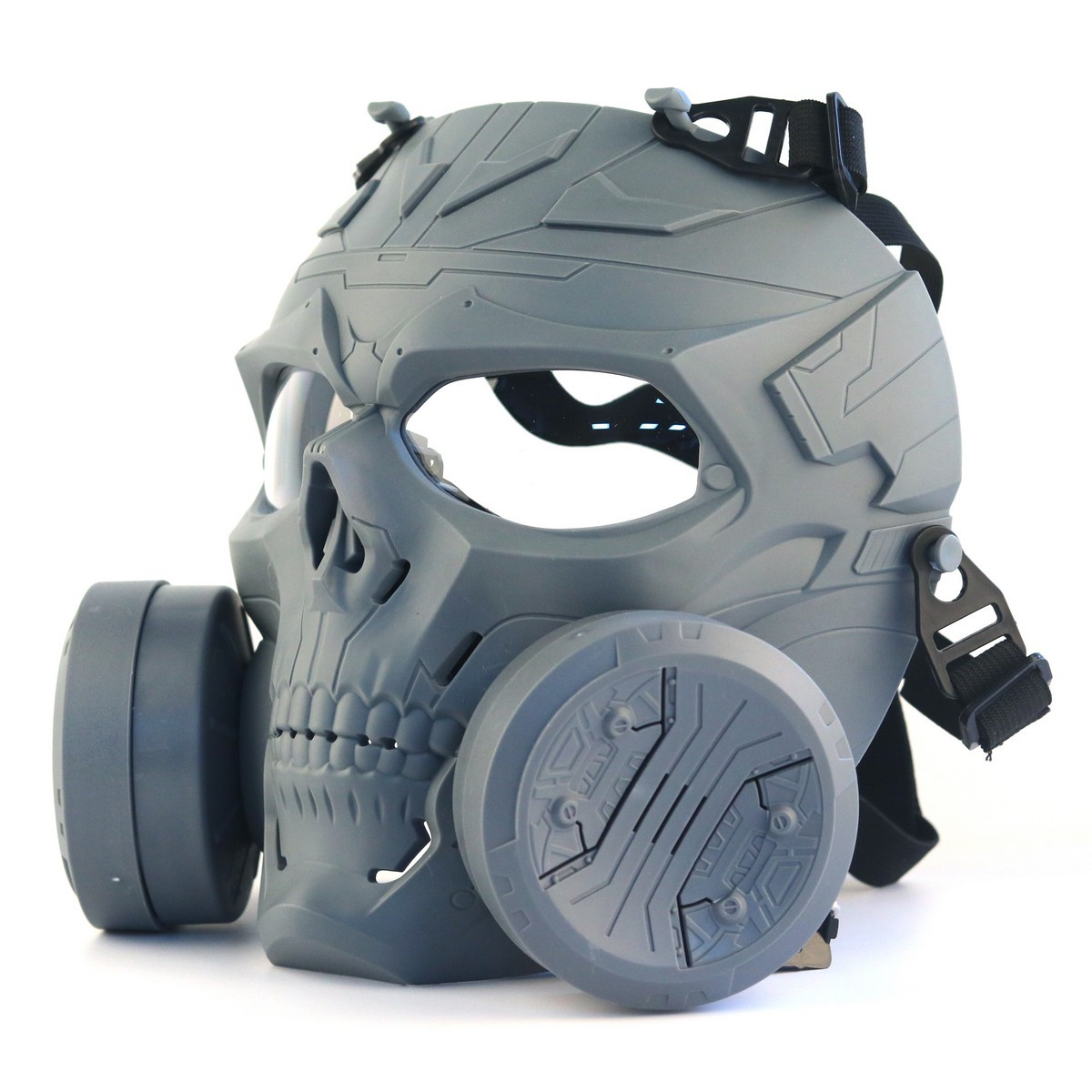 Tactical Skull Full Face Mask with Dual Cooling Fans