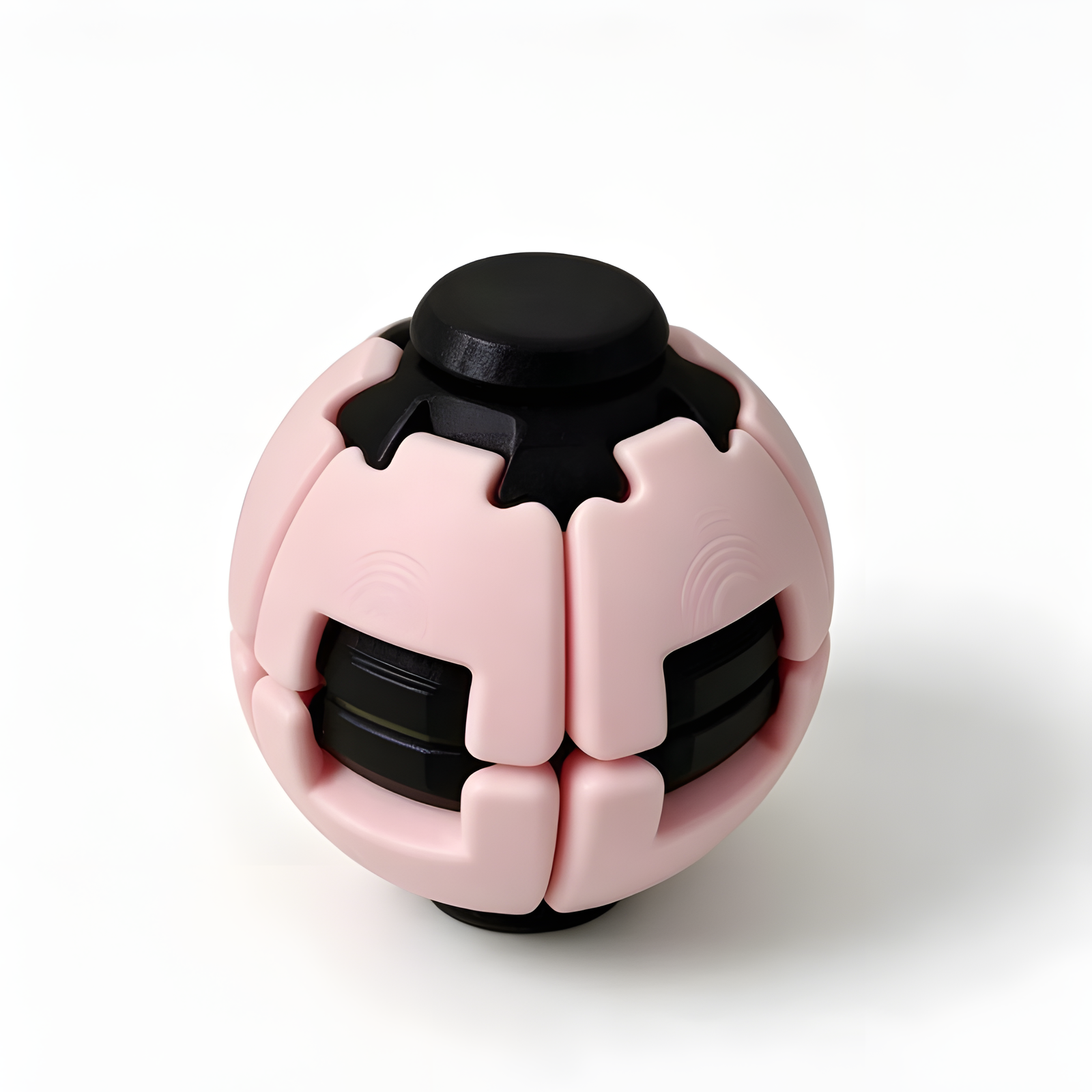 Press and Spin Fidget Ball Tactile Desk Toy 6.5cm 9 Colors