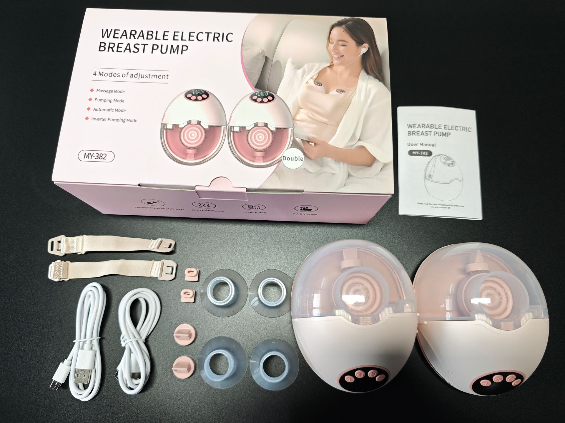 Hands-Free Wearable Electric Breast Pump 4-Mode 48-Gear
