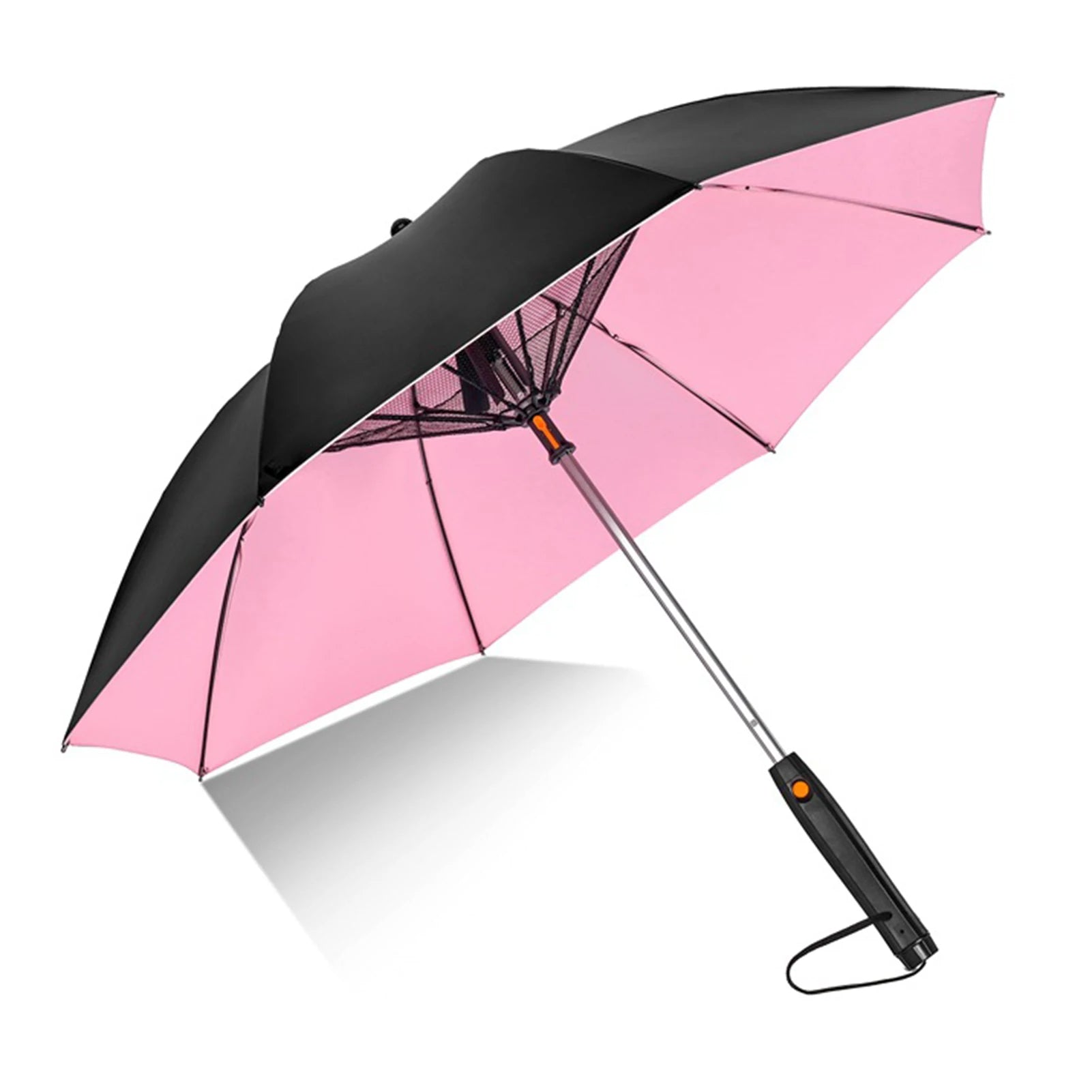 Portable Umbrella with Fan & Misting System - UV Protection | Battery-Powered Cooling