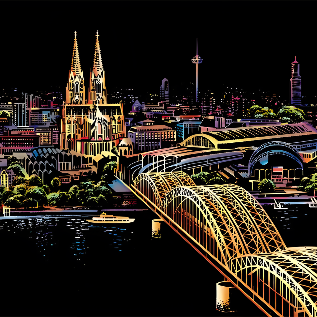 Landmark Scratch Art Kit, Color-Reveal City and Scenic Designs