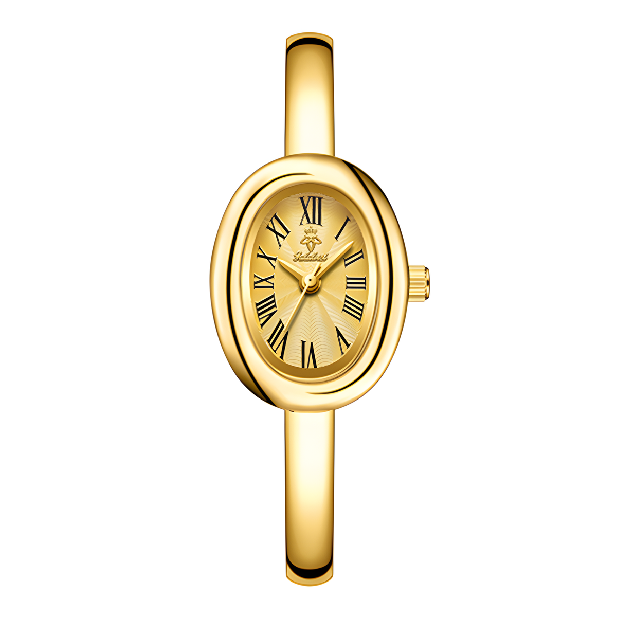 Oval Bracelet Watch with Quartz Movement and Color Options