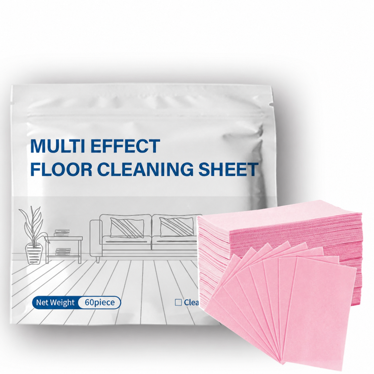 Concentrated Floor Cleaning Sheets – 30, 60 & 100 Sheet Packs