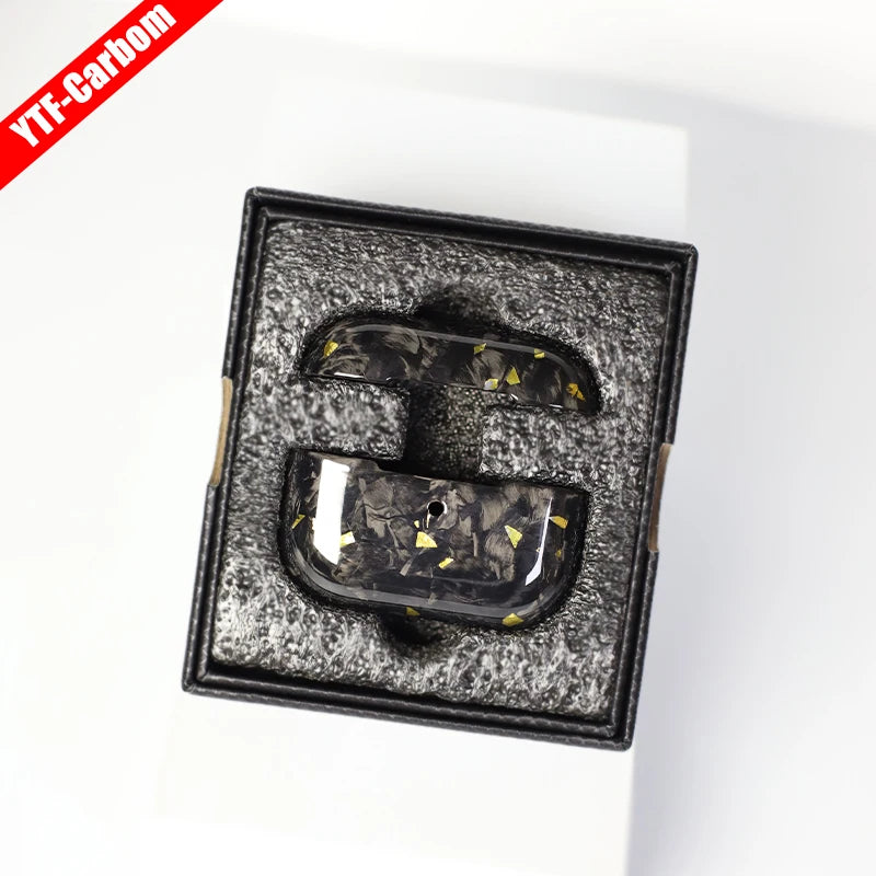 Premium-Schutzhülle aus Kohlefaser für AirPods Pro (Luxuriöses Aussehen &amp; Hervorragender Stoßschutz)