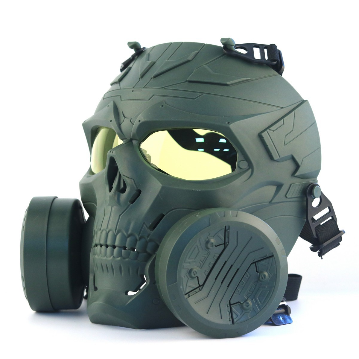 Tactical Skull Full Face Mask with Dual Cooling Fans
