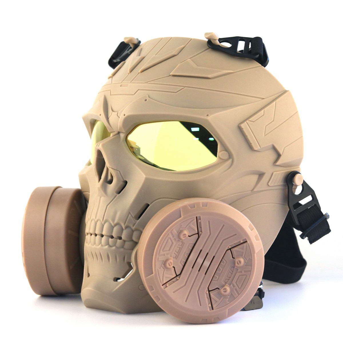 Tactical Skull Full Face Mask with Dual Cooling Fans