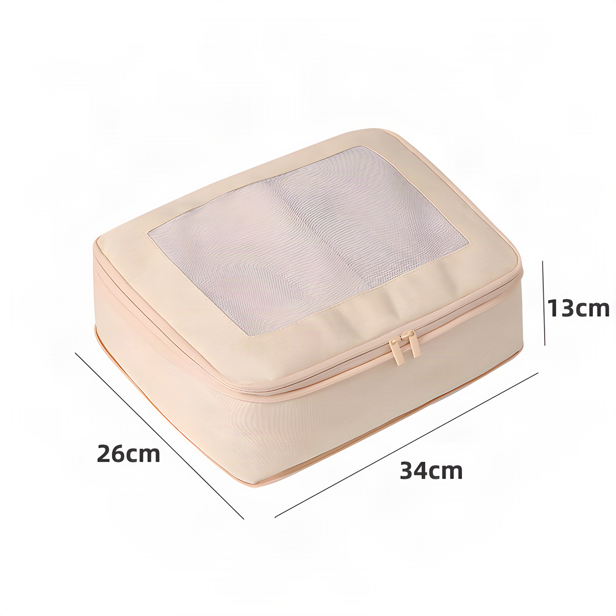 Individual Mesh Packing Cube, Zippered Suitcase Organizer