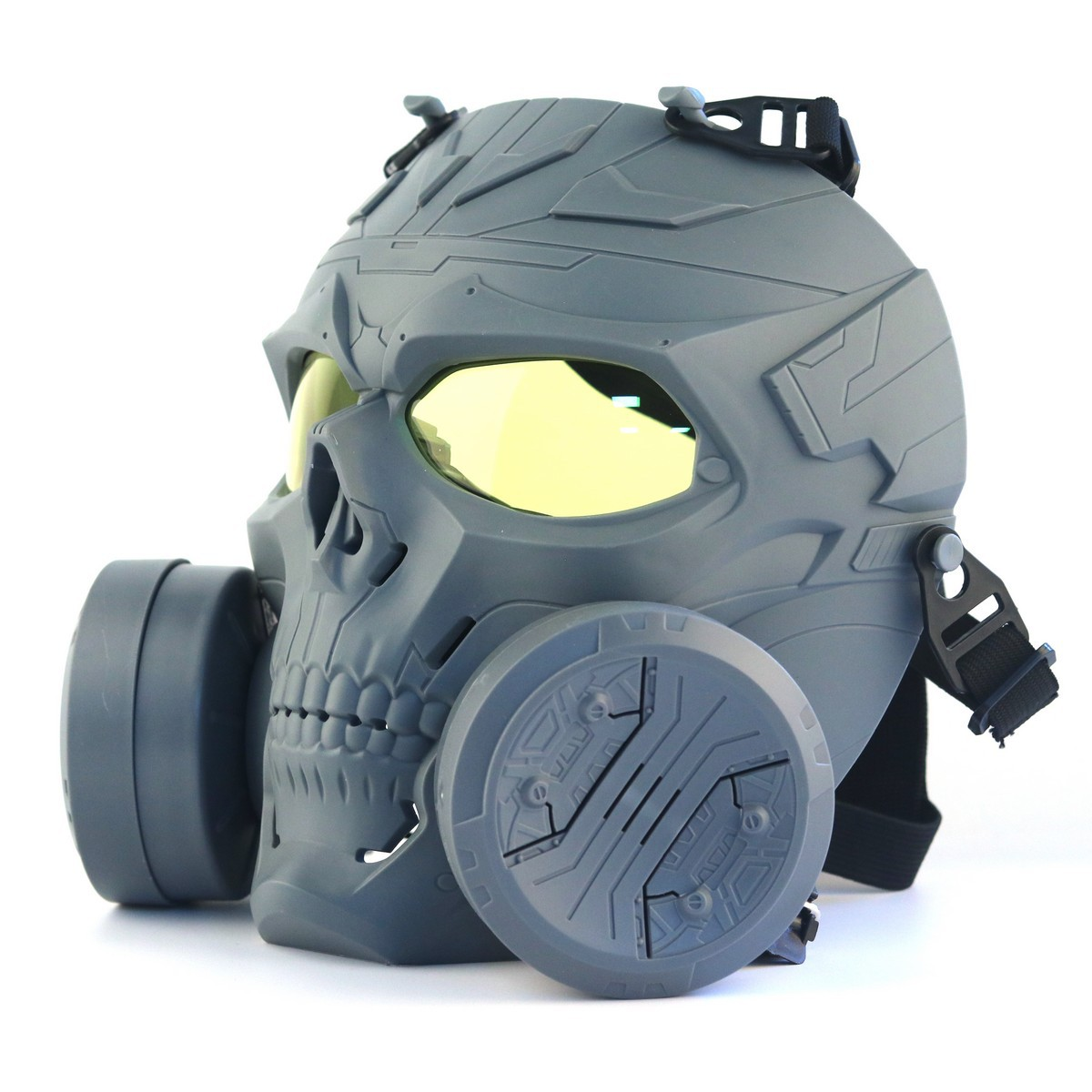 Tactical Skull Full Face Mask with Dual Cooling Fans