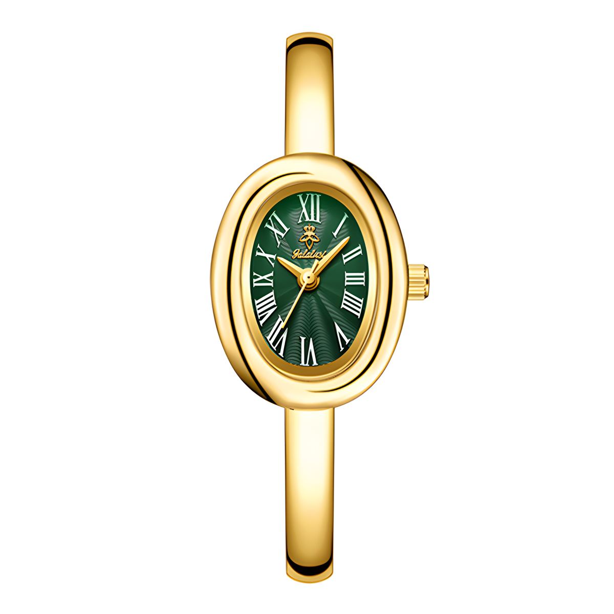 Oval Bracelet Watch with Quartz Movement and Color Options