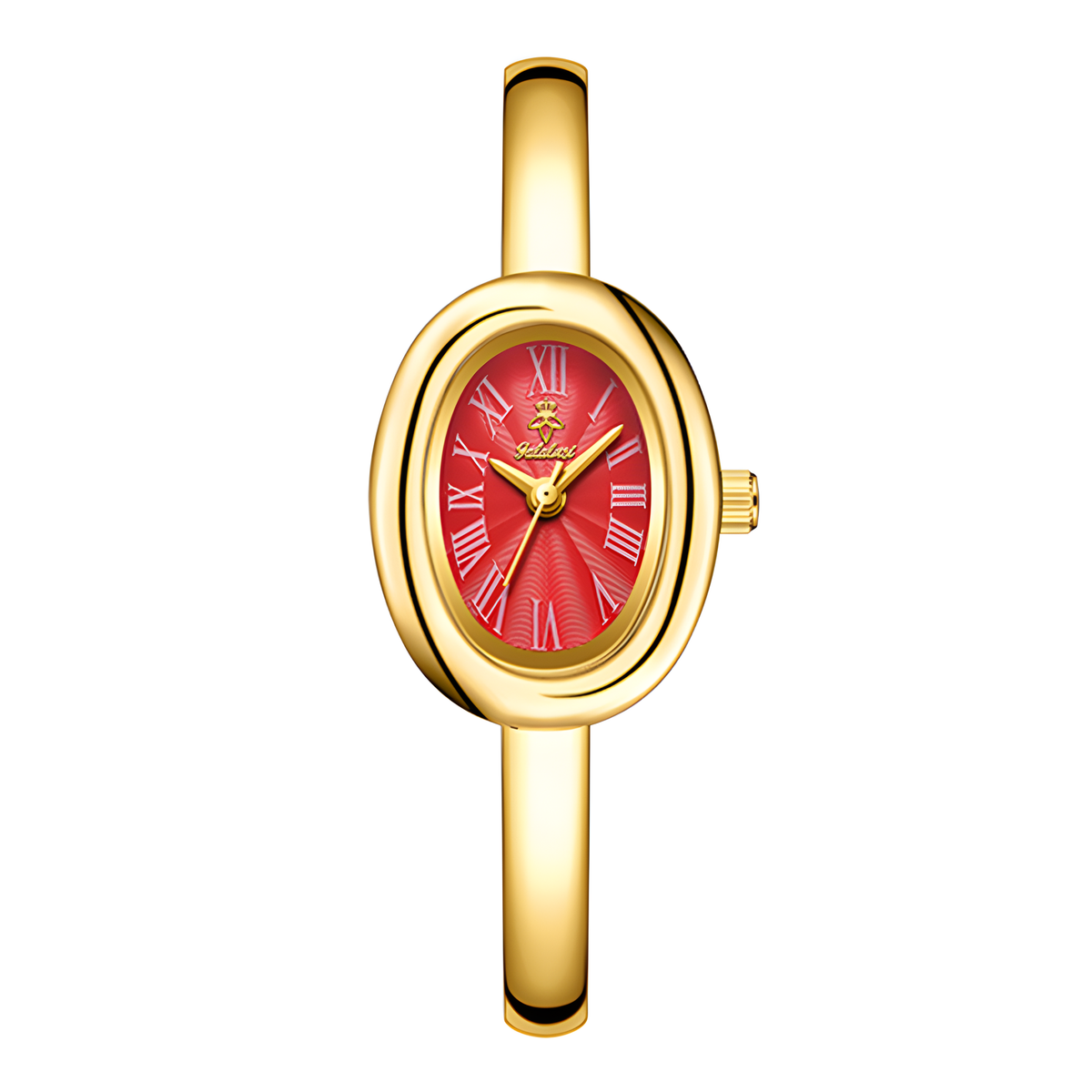 Oval Bracelet Watch with Quartz Movement and Color Options