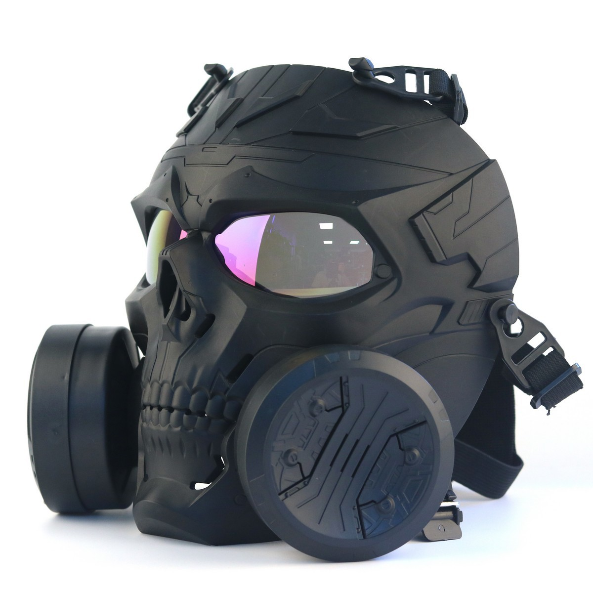 Tactical Skull Full Face Mask with Dual Cooling Fans